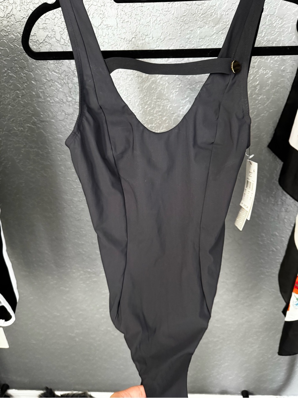 Women Black One-Piece Swimsuit